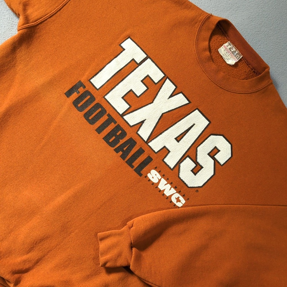 VTG Team Edition Texas Longhorns Sweatshirt Burnt Orange‎ Mens XXL FootballUSA